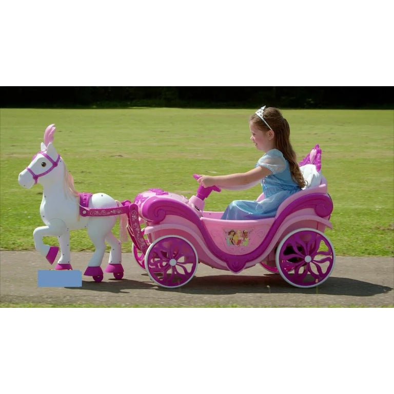 Disney Princess Horse and Carriage Electric Ride On 6V -Official Licensed