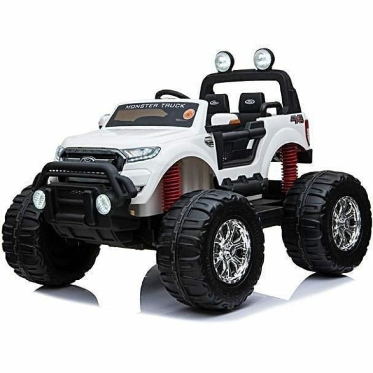 Ford Ranger Monster Truck Ride on Kids 2 seater 24v with MP4 TV Leather Seat and Rubber Wheels