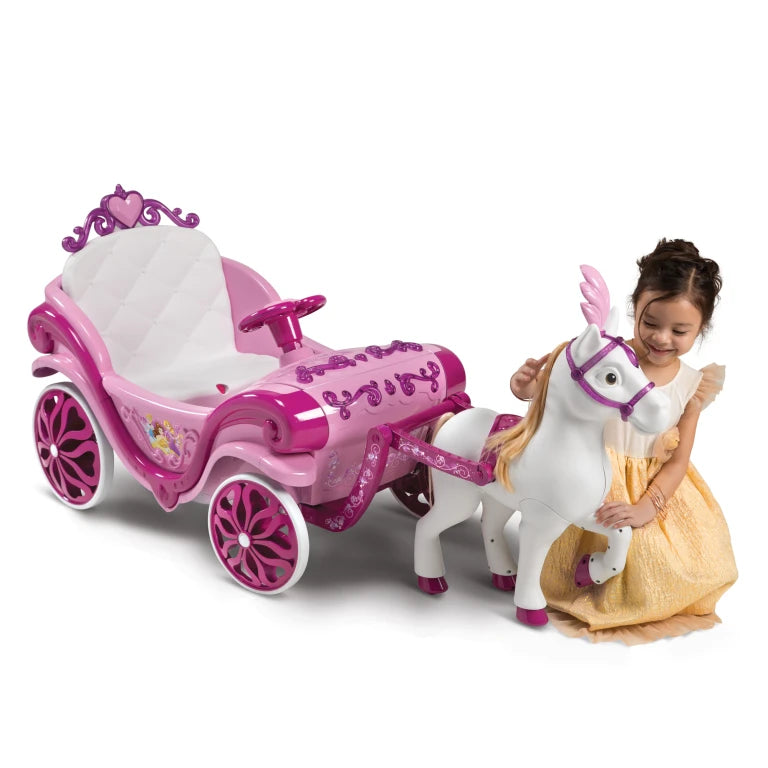 Disney Princess Horse and Carriage Electric Ride On 6V -Official Licensed