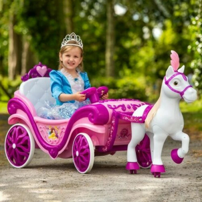 Disney Princess Horse and Carriage Electric Ride On 6V -Official Licensed