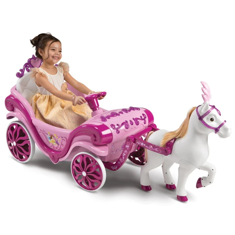 Disney Princess Horse and Carriage Electric Ride On 6V -Official Licensed